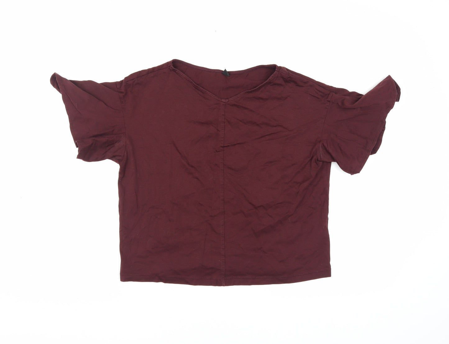 Uniqlo Women's Red XS Cotton T-Shirt