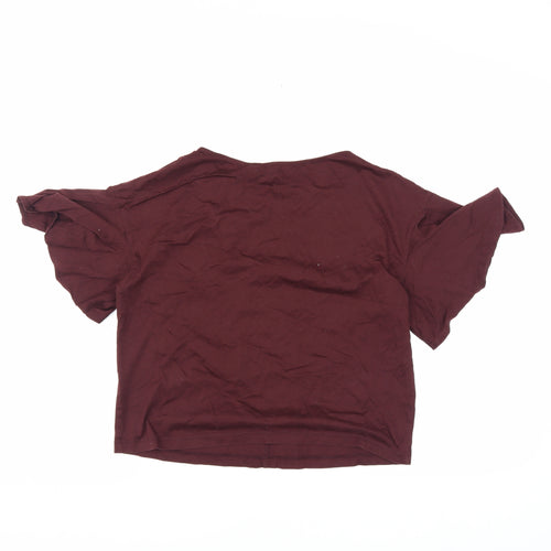 Uniqlo Women's Red XS Cotton T-Shirt
