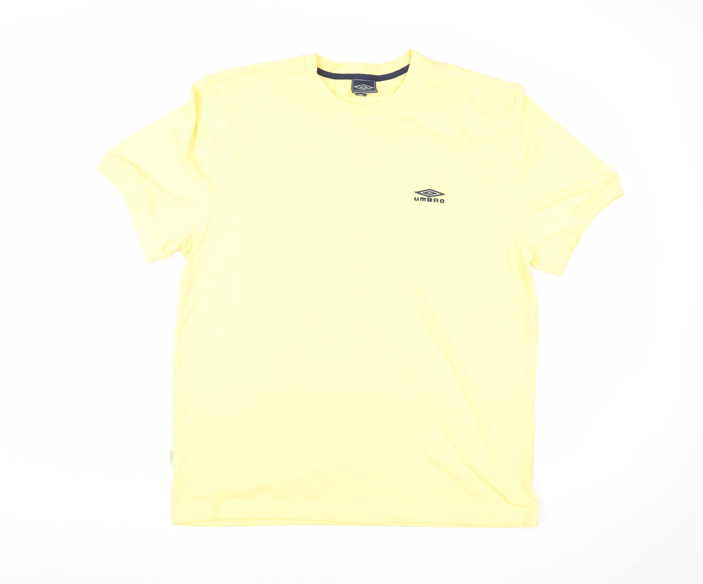 Umbro Men’s Yellow Crew Neck T-Shirt L