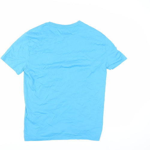 Polo Ralph Lauren Men's Blue Cotton Slim Fit T-Shirt Medium