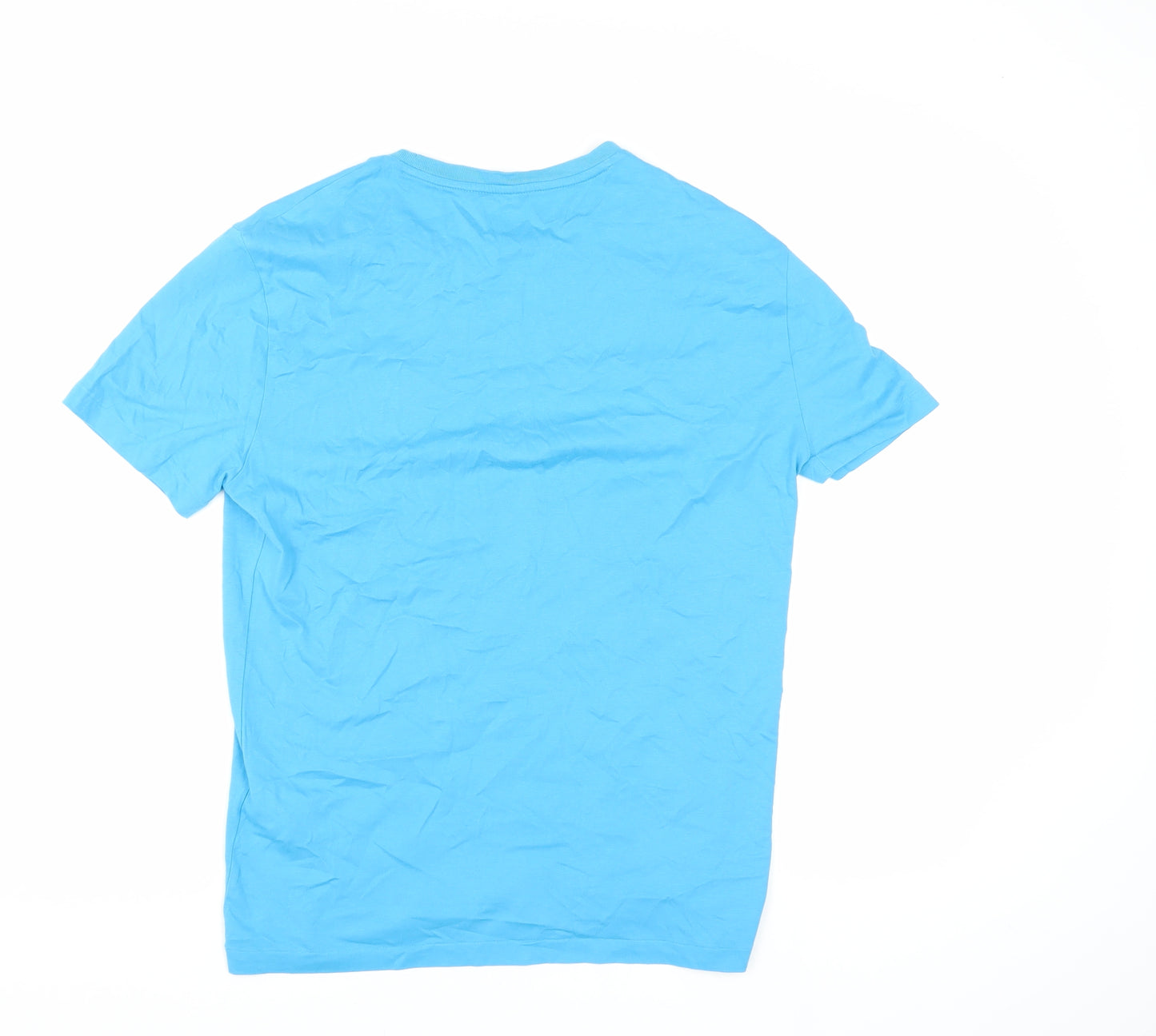 Polo Ralph Lauren Men's Blue Cotton Slim Fit T-Shirt Medium