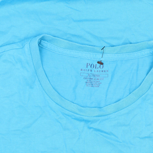 Polo Ralph Lauren Men's Blue Cotton Slim Fit T-Shirt Medium