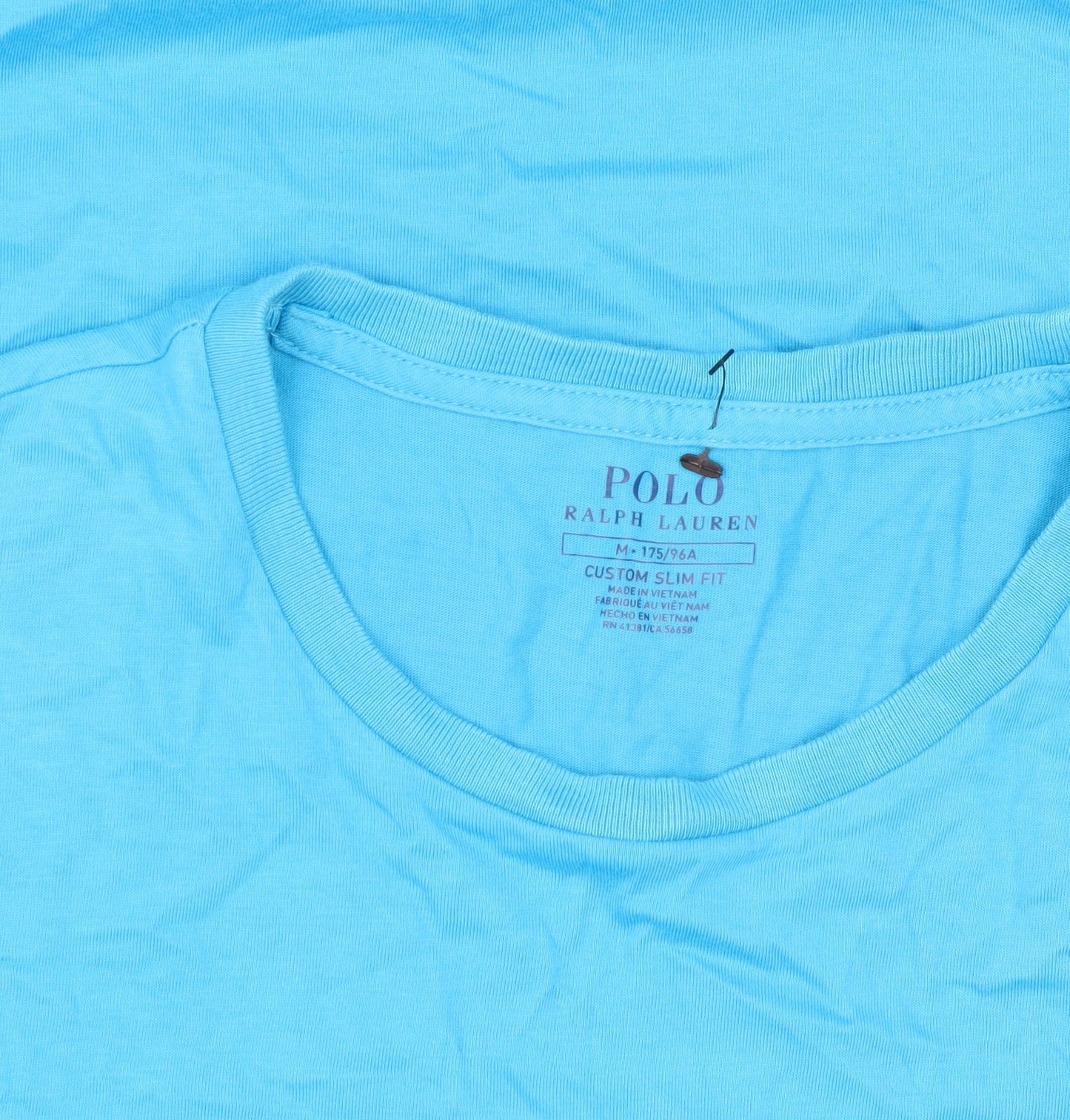 Polo Ralph Lauren Men's Blue Cotton Slim Fit T-Shirt Medium
