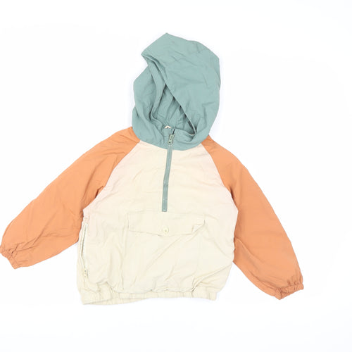 Zara Boys Colourblock Nylon Anorak Jacket 4-5Y