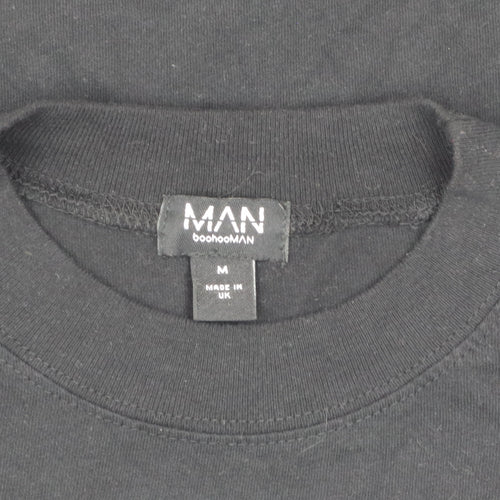 boohooMAN Men's Black Graphic T-Shirt - Size M