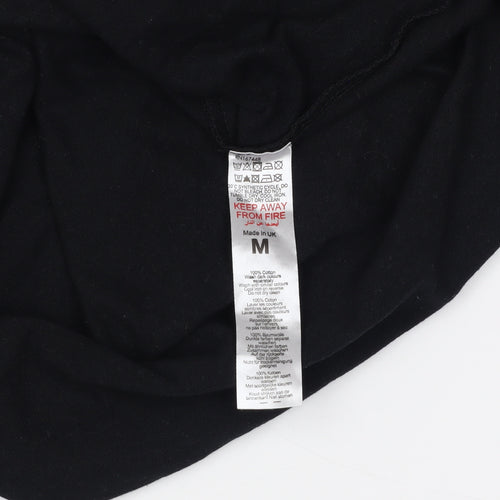 boohooMAN Men's Black Graphic T-Shirt - Size M