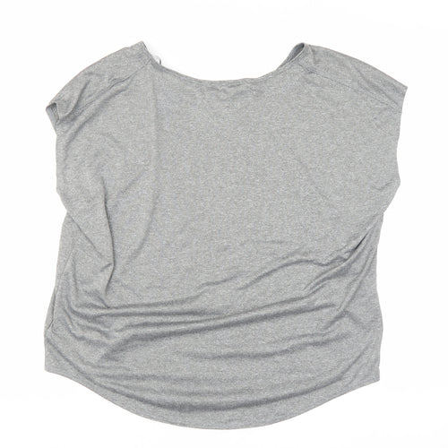 Decathlon Women's Grey Relaxed Activewear T-Shirt