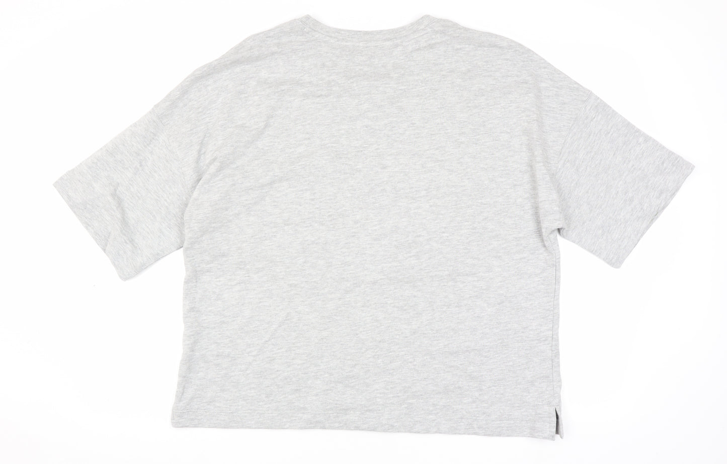 Marks and Spencer Women's Grey Basic T-Shirt, Size L, Casual Wear