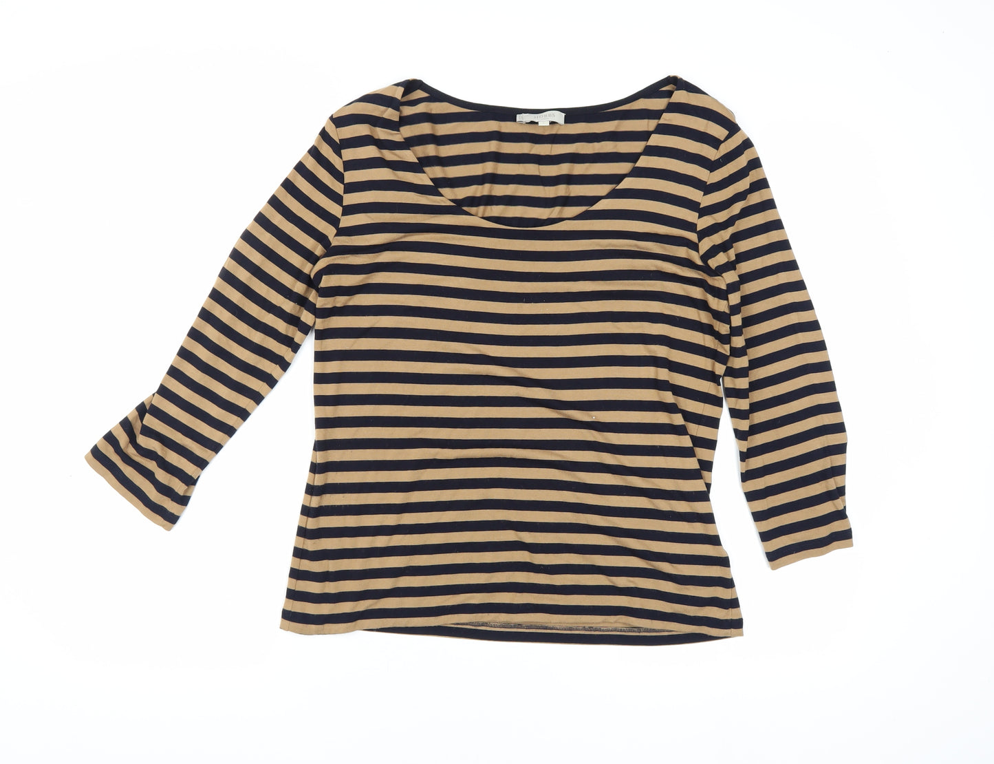 Hobbs Women's Multicoloured Striped T-Shirt, Size L