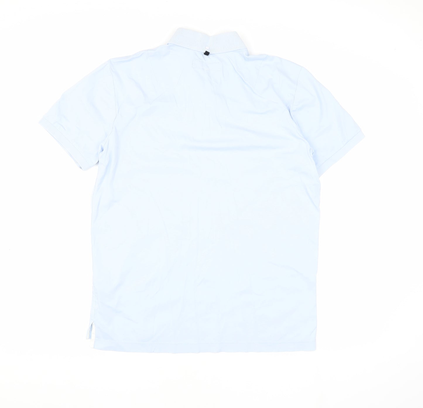 Rag & Bone Men's Polo, Blue, Size M, Short Sleeve