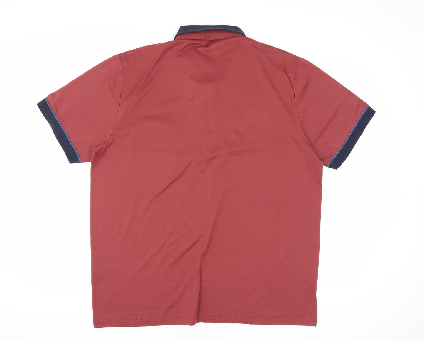 Gabicci Men's Red XL Polo Short Sleeve Collared Shirt