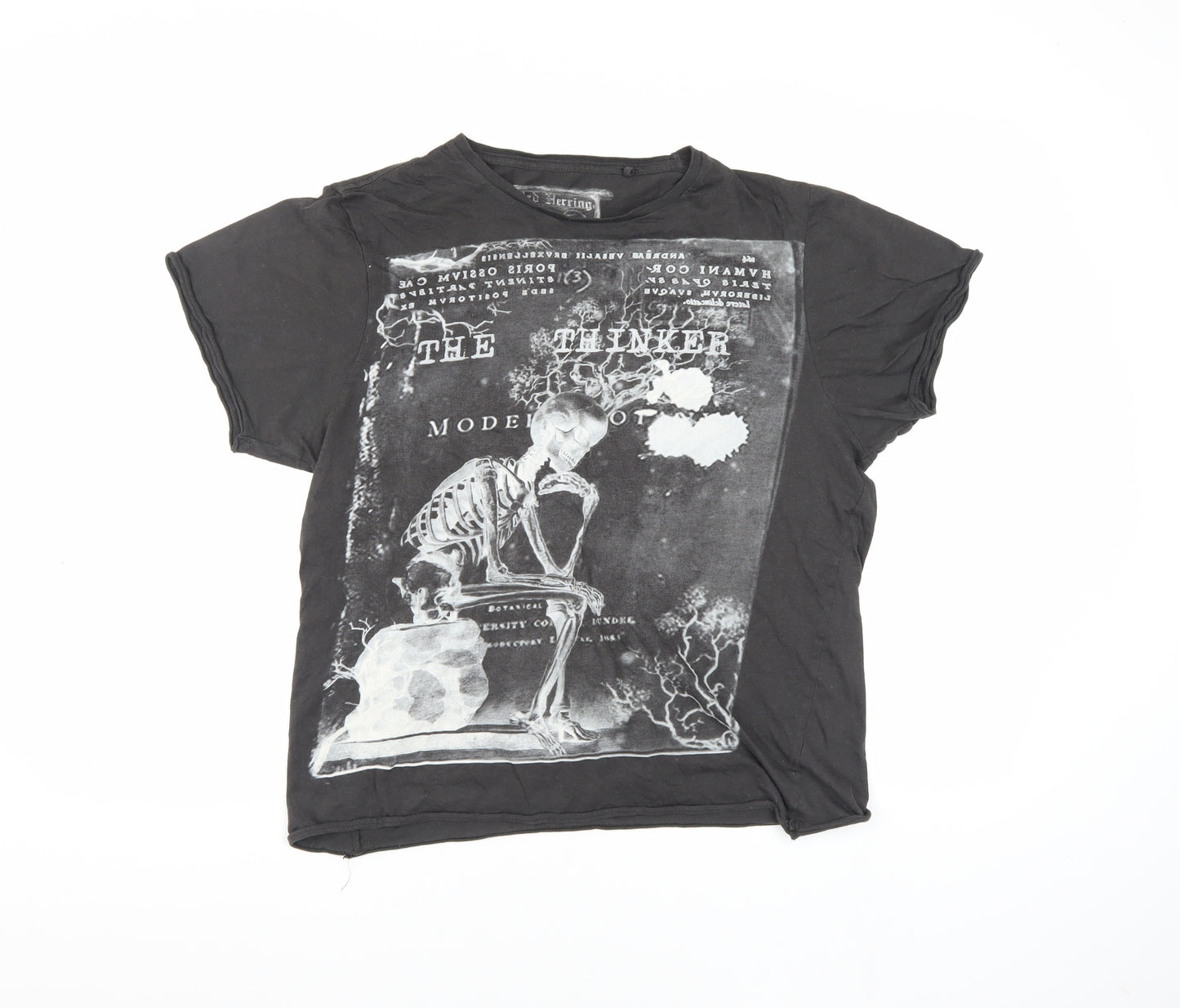 Debenhams Gothic Black T-Shirt Medium for Women
