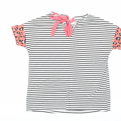 Noozo Women's Multicoloured Striped T-shirt Size 12