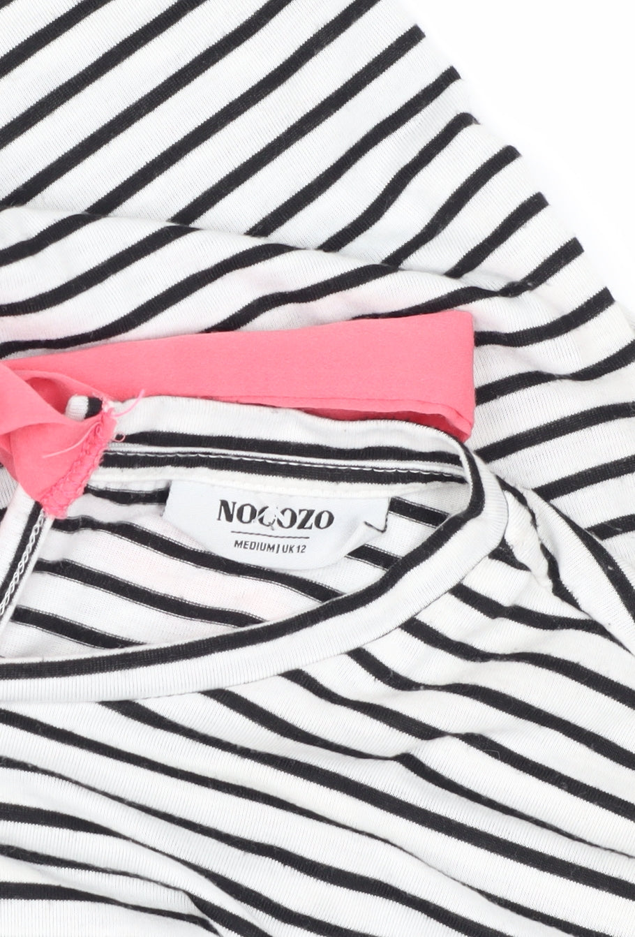 Noozo Women's Multicoloured Striped T-shirt Size 12