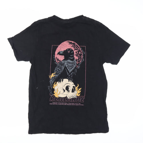 TALISTER Gothic Black T-Shirt, Medium, Graphic Print, Men's