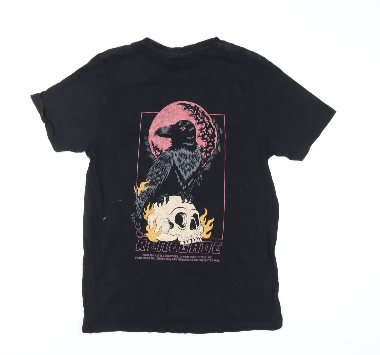 TALISTER Gothic Black T-Shirt, Medium, Graphic Print, Men's