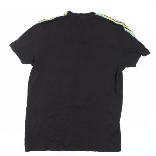 Puma Men’s Black T-Shirt, Medium, Crew Neck
