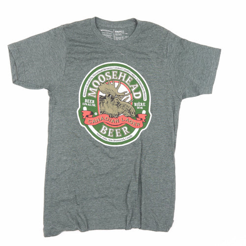 Moosehead Men's Grey Small Beer Graphic T-Shirt