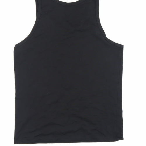 AIRism Men's Black Tank Top, Medium, Gym & Yoga Essential
