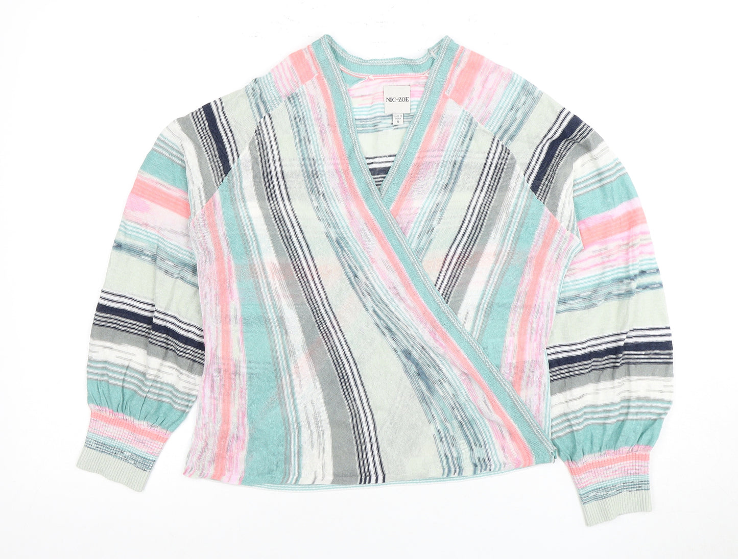 NIC+ZOE Women's Multicoloured Wrap Jumper S