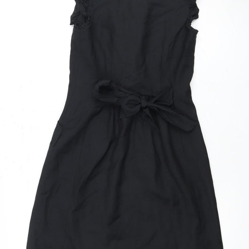 Ted Baker Women's Black Sleeveless Dress with Ruffles