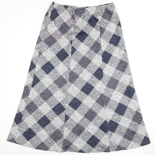Bonmarché Women's Multicoloured A-Line Check Skirt - Size 10