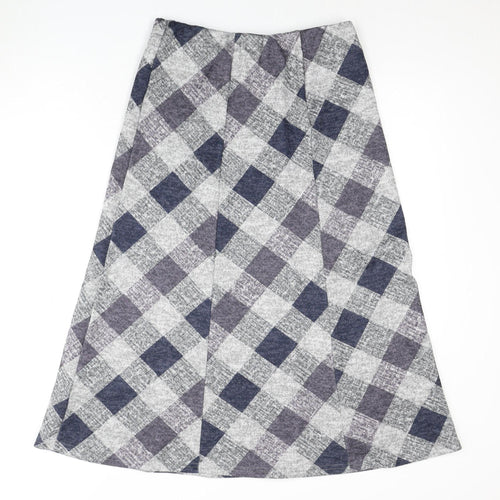 Bonmarché Women's Multicoloured A-Line Check Skirt - Size 10