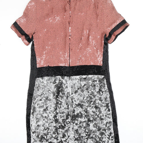 French Connection Women's Sequin Dress, Size 8, Multicoloured