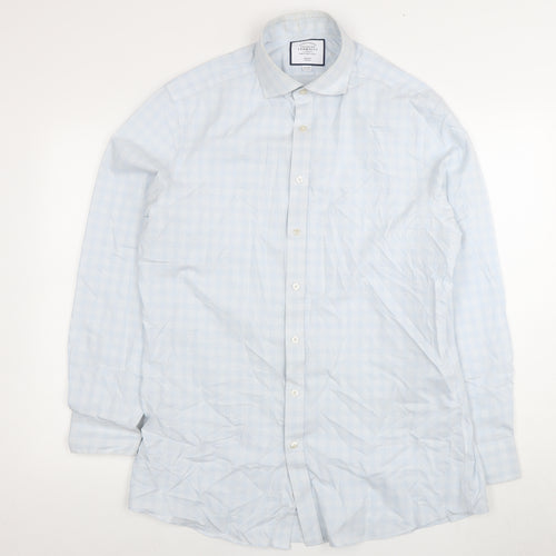 Charles Tyrwhitt Men's Blue Slim Fit Dress Shirt 42