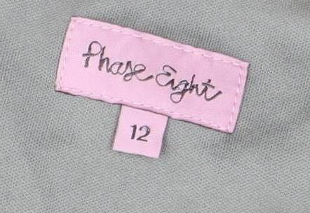 Phase Eight Women Beige Midi Dress Size 12 Polyester