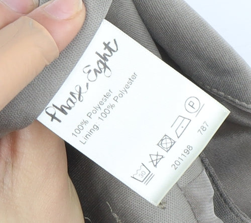 Phase Eight Women Beige Midi Dress Size 12 Polyester