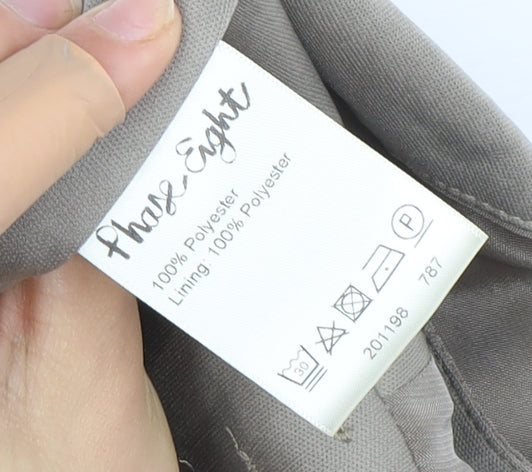 Phase Eight Women Beige Midi Dress Size 12 Polyester