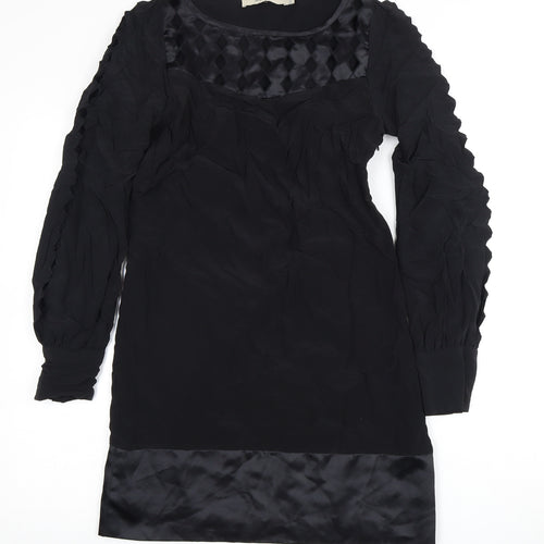 Reiss Women's Black Dress UK 6 Long Sleeve