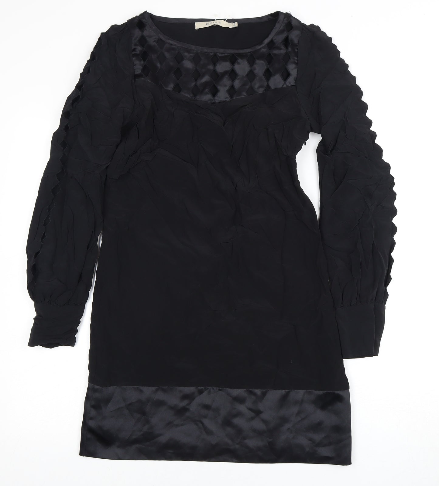 Reiss Women's Black Dress UK 6 Long Sleeve