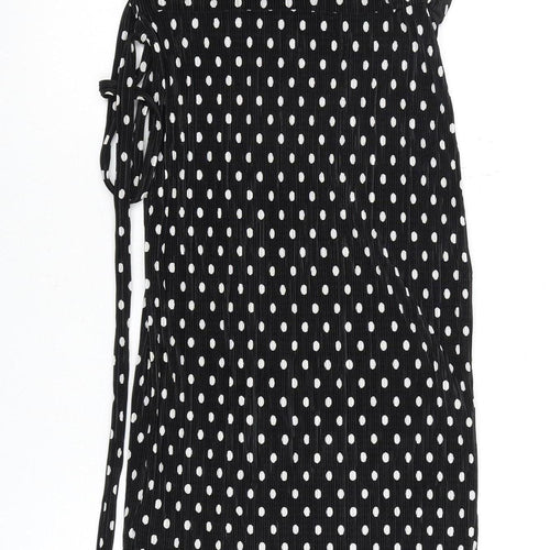 New Look Women's Black Polka Dot Dress Size 8