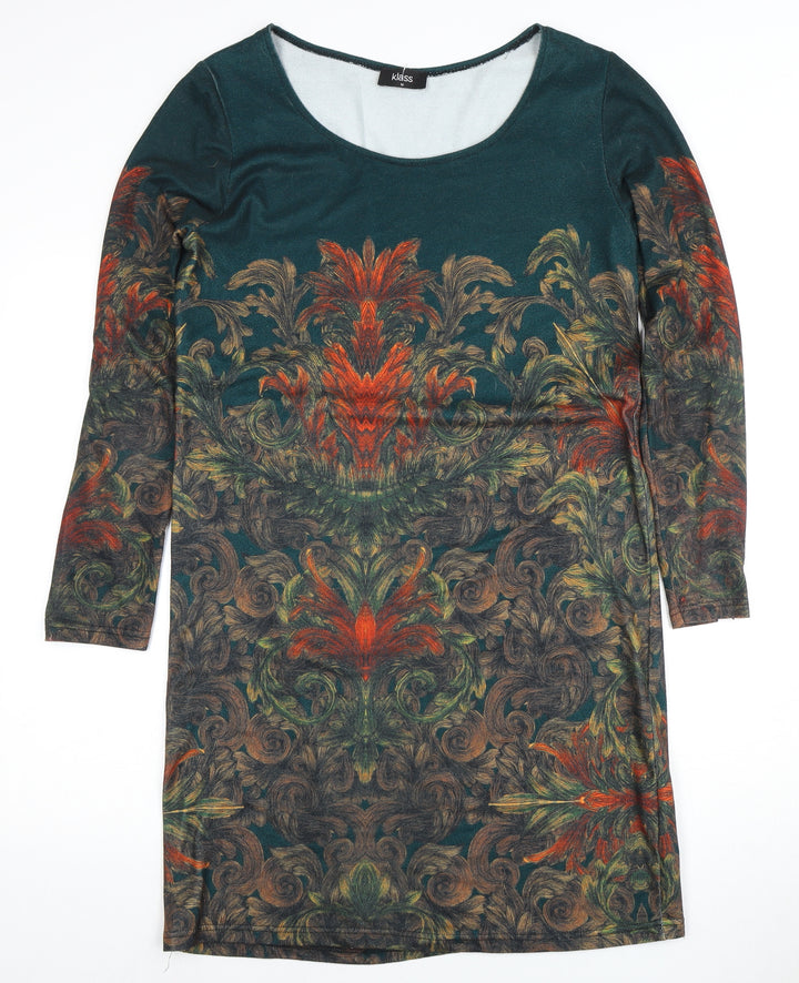 Klass Women's Multicoloured Dress M 3/4 Sleeve