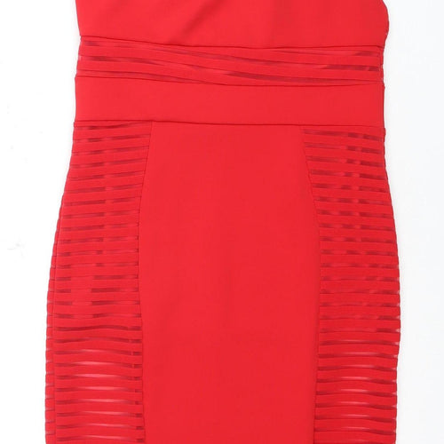 EVITA Red Bodycon Party Dress - Size 12