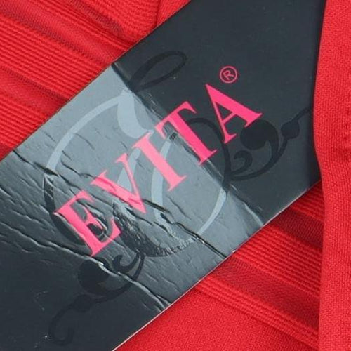 EVITA Red Bodycon Party Dress - Size 12