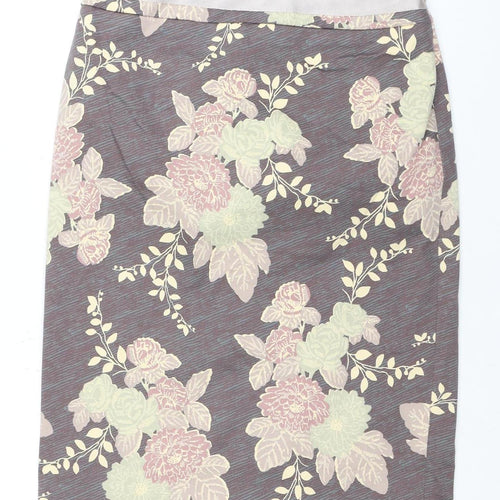 Coast Women's Multicoloured Floral Skirt - Size 10