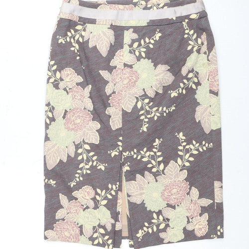 Coast Women's Multicoloured Floral Skirt - Size 10