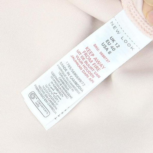 New Look Women’s Pink Lace Fit & Flare Dress Size 12