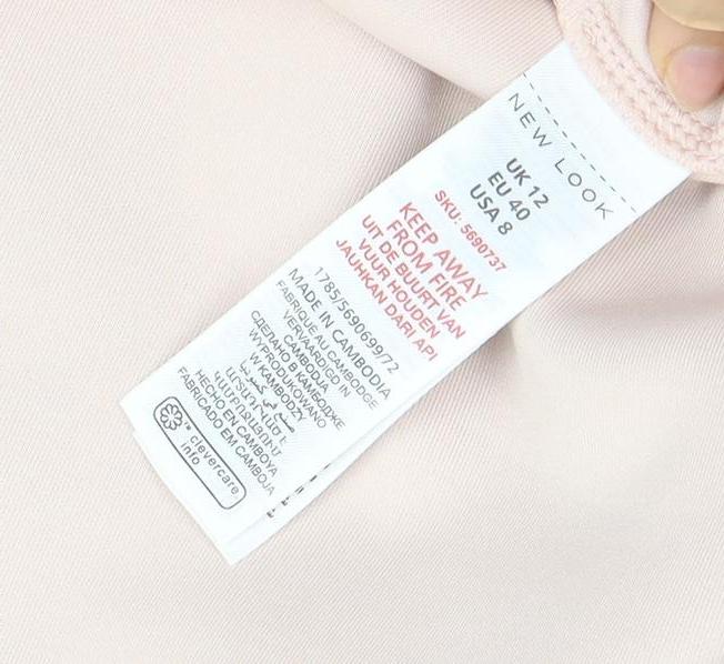 New Look Women’s Pink Lace Fit & Flare Dress Size 12