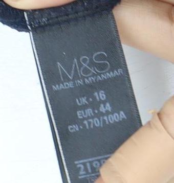 Marks and Spencer Women's Black Knee Length Dress