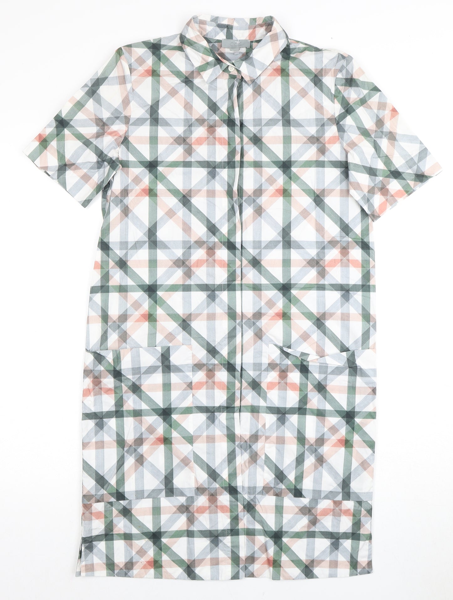 COS Women’s Multicoloured Check Shirt Dress Size 12