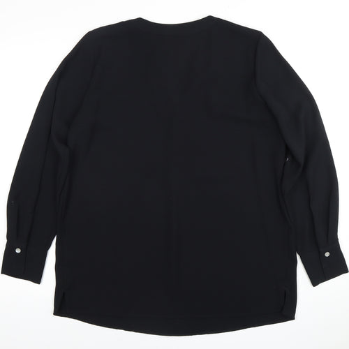 Marks and Spencer Black Blouse - Size 12 - Women's Casual