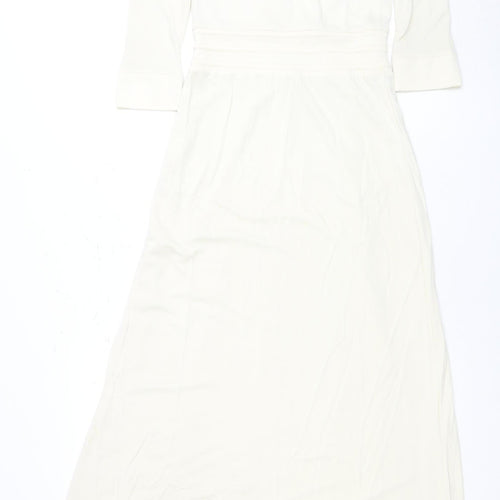Penelope & Monica Cruz Ivory Wrap Dress, Women's Long