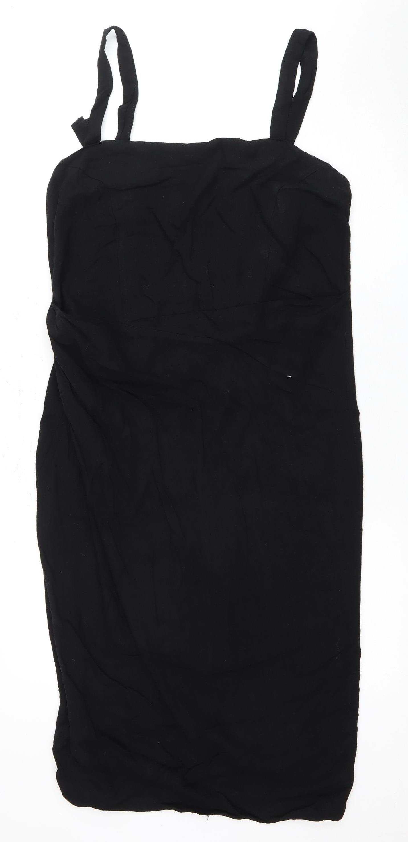 Warehouse Women's Black Slip Dress Size 12