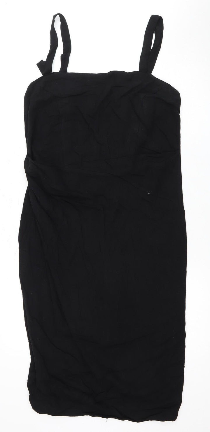Warehouse Women's Black Slip Dress Size 12