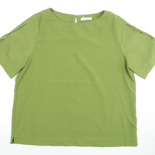 Marks and Spencer Women's Green Basic Blouse Size 16