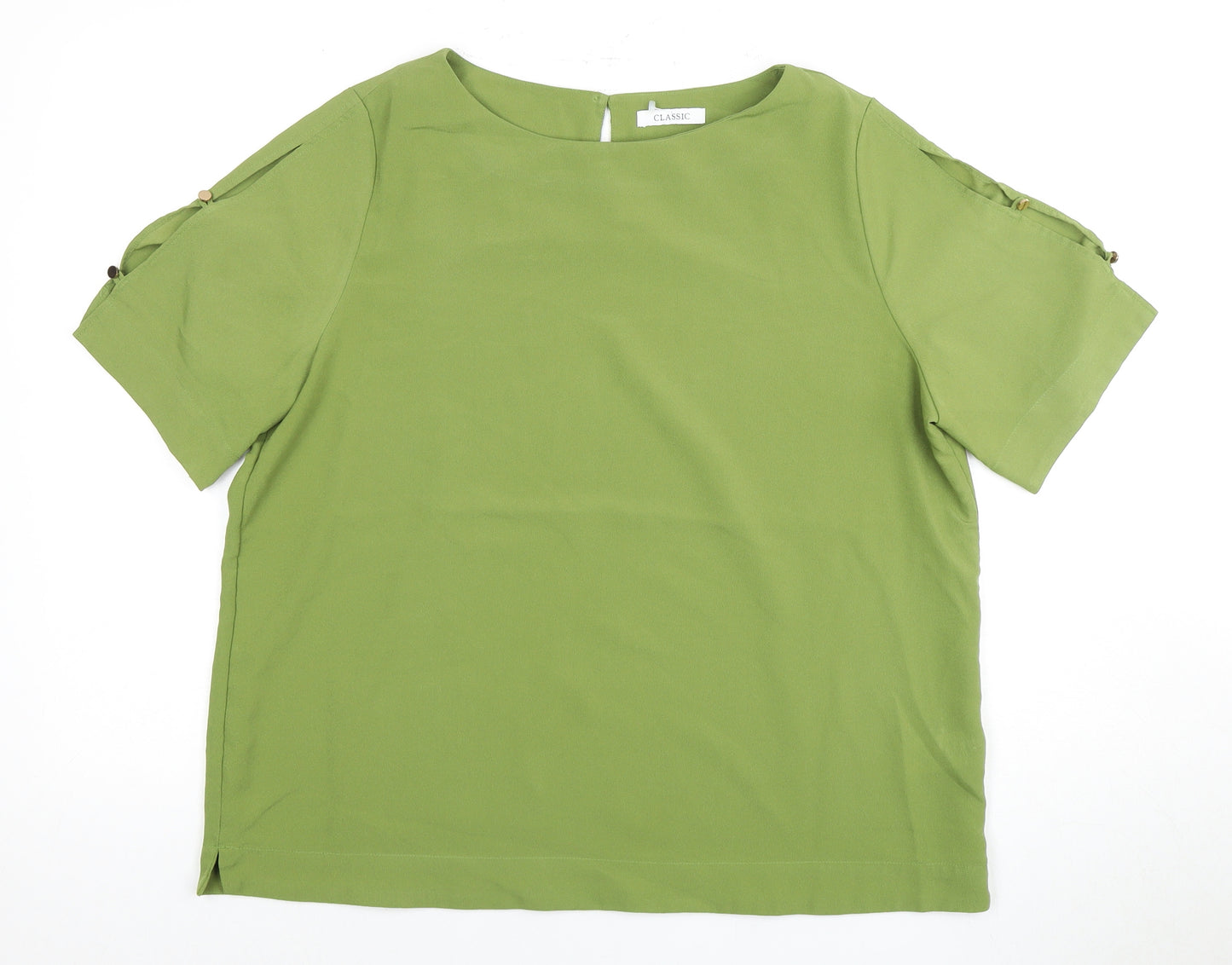 Marks and Spencer Women's Green Basic Blouse Size 16